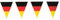 Everflag Wimpelkette wetterfest 10 m : Deutschland Flaggen