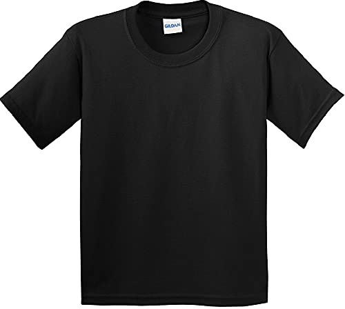 Gildan Childrens Unisex Soft Style T-Shirt (M) (Black)