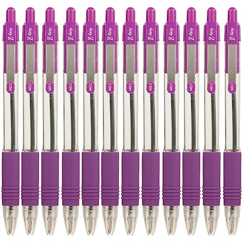 Zebra Z-Grip 1.0 mm Ballpoint Pen - Violet (Pack of 12)