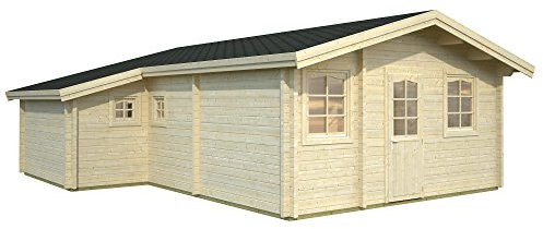 Palmako Blockbohlenhaus Emily 39,2 70 mm natur