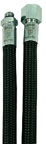 Uniflex/BtS Atemreglerschläuche - Miflex schwarz Niederdruchschlauch UNF 3/8, 80cm