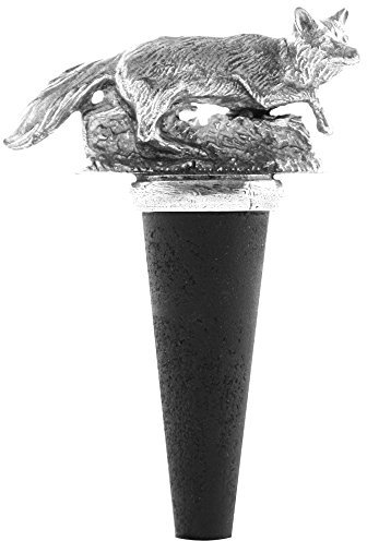English Pewter Company Running Fox Wine Bottle Stopper [BOT212]