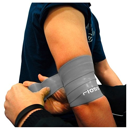 Flossband, einzeln, Standardbreite 5cm, in 4 verschiedene Stärken - Level 4 - grau - extra stark - 1,8 mm