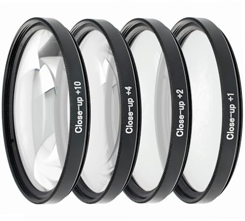 ayex Close up Makro Linsen Set 62mm - 4 teilig (+1, +2, +4, +10)