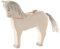 Ostheimer 11116 Pferd Weiß aus Holz Höhe 14,5cm Serie Familie & Bauernhof Reiterhof handbemalt