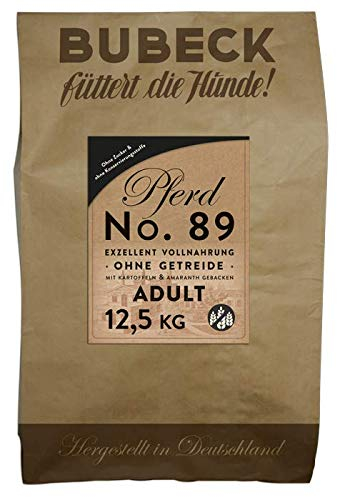 Trockenfutter getreidefrei | mit Pferdefleisch von Bubeck | Vollnahrung zuckerfrei gebacken