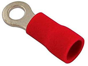 Connect 30143 Red Ring Terminal 3.7mm 100pc