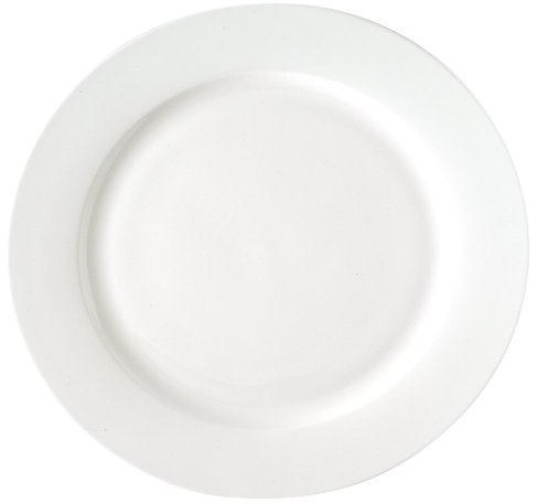 Bitossi Home Vassoio Tondo in Bone China, Linea Federica, Bianco, 31 cm