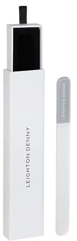 LEIGHTON DENNY Lima per unghie in cristallo grande (195 mm) con custodia ecologica