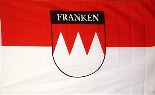 U24 Fahne Flagge Franken mit Schrift 90 x 150 cm