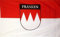 U24 Fahne Flagge Franken mit Schrift 90 x 150 cm