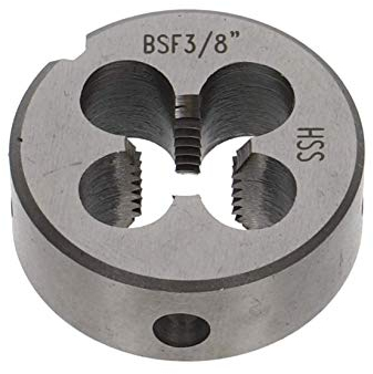 VÖLKEL Rundes Schneideisen DIN 223 (DIN EN 22568) HSS - BSF 3/8 x 20