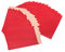 Logbuch-Verlag 25 kleine rote mini Papiertüten 7 x 9 cm Papier Tüten mit 2 cm Lasche - Verpackung Schmuckbeutel Give-Away Hochzeit Weihnachten