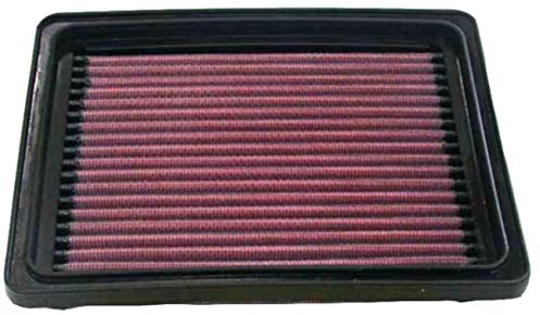 K&N 33-2143 Waschbarer und wiederverwendbarer KFZ Tauschluftfilter, Rot | Kompatibel mit: CHEVROLET CAVALIER Stufenheck