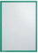 FRANKEN Dokumentenhalter Frame It X-tra!Line, DIN A4, magnetisch, grün, ITSA4M 02