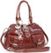 Catwalk Collection Handbags - Damen Leder Henkeltasche - Umhängetasche/Handtasche Mittelgroß - Verstellbarer Abnehmbarer Gurt - FAITH - Hellbraun