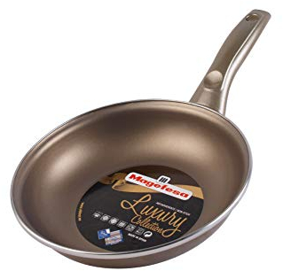Vitrinor Champagne Magefesa Padella 20 cm in Acciaio smaltato, Antiaderente a Tre Strati Dupont Colore Esterno Adatta a Tutti i Piani Cottura, Inclusa l'induzione, Metallo, 20