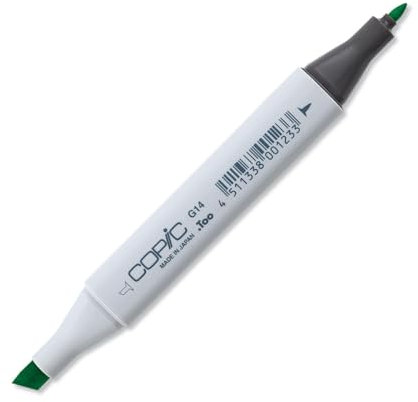 COPIC Classic Marker Typ G - 14, Apple Green, professioneller Layoutmarker, mit einer breiten und einer feinen Spitze