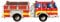Melissa & Doug 10436 Fußbodenpuzzle - Riesiges Feuerwehrauto (24 Teile)