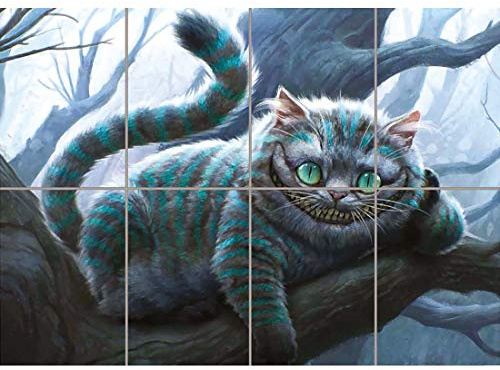 Doppelganger33 LTD Cheshire Cat Alice In Wonderland XL Giant Panel Poster Art Print (8 Sections)