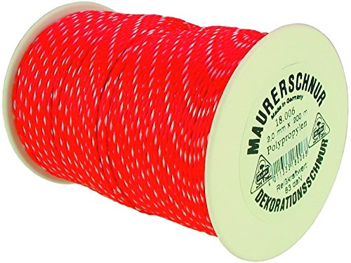 HaWe Maurerschnur Polypropylen, 100 m x 1 mm, rot, 18.004