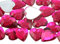 Allstarco 15 mm rosa fucsia.MAR09 piatto posteriore cuore acrilico gemme Pro grade – 40 pezzi