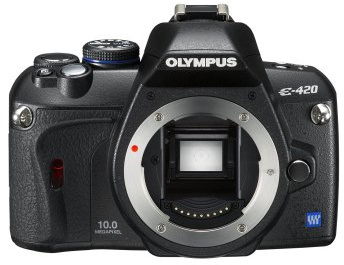 Olympus E-420 D-SLR Camera (10MP), 2.7 inch Body Only - Black