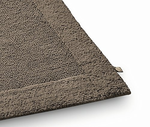 RHOMTUFT Prestige Badvorleger, 100% Baumwolle, 58 Taupe, 60 x 60 cm, WC-Vorleger ohne Passform