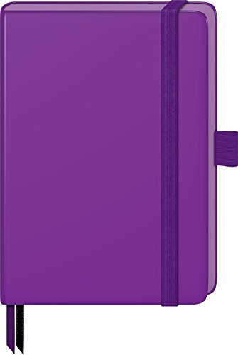 Brunnen Schulheft Notizbuch Kompagnon, 9.5 x 12.8 cm, liniert, 21, 96 Blatt, violett