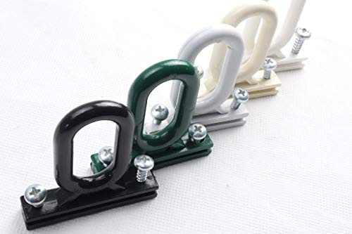 AWITALIA- Occhiello Occhiolo-aggancio per tenda da sole modello a caduta di 20 PZ.colore AVORIO come da foto compreso di viti prodotto in Italia con materiale di qualità.GARANZIA 10 Anni