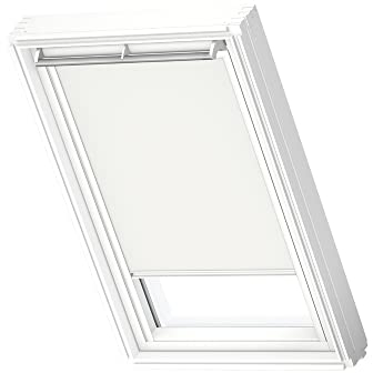 VELUX Original Dachfenster Verdunkelungsrollo, mit weißer Führungsschiene, Weiß, für CK02