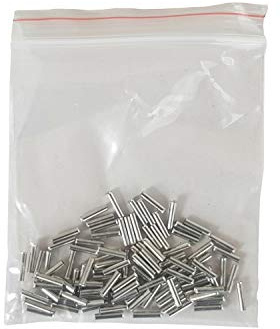netproshop 100 x Aderendhülsen blank 1,0mm² Länge: 8mm
