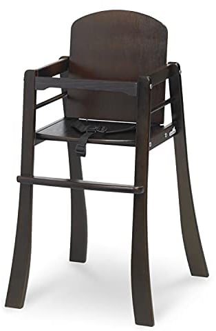 Geuther Hochstuhl MUCKI, Kinderstuhl (Baby Hochstuhl mit massivem Bauchbügel und Trittbrett, stabiler 3-Punkt Sicherheitsgurt, einfach zu reinigen und stapelbar, klares Design), Kolonial