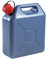 EDA - Jerrican 10 L PROMO en Plastique - Avec Bec Verseur Rigide - 29 x 15 x 35 cm - Bleu métal
