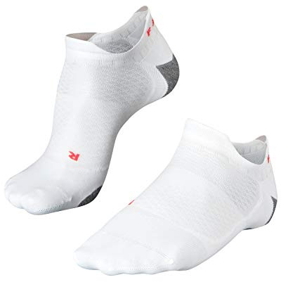 FALKE Womens RU5 Invisible Socks Anti Blister, Breathable Moisture Wicking, Ultralight Cushion, Non-Slip, Cooling, White (White-Mix 2020), US 6.5-7.5 (EU 37-38 Ι UK 4-5), 1 Pair