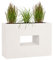 Pflanzwerk® Pot de Fleur Fibre de Verre Vista Jardinière Sable 52x75x27cm XXL *Résistant au Gel* *Protection UV* *Qualité européenne*