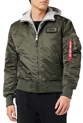 Alpha Industries Herren Jacke MA-1 D-Tec, Gr. Small, Grau (black 04)