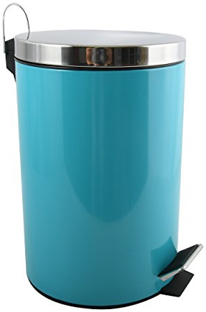 MSV 100214 Treteimer Mülleimer Kosmetikeimer Abfalleimer 12L - 12 Liter - Blau