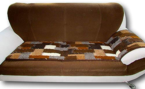 Alpenwolle Sesselschoner Patchwork 1 Stück 50x200cm Couchschoner Sesselauflage Sitzauflage Sesselüberwurf