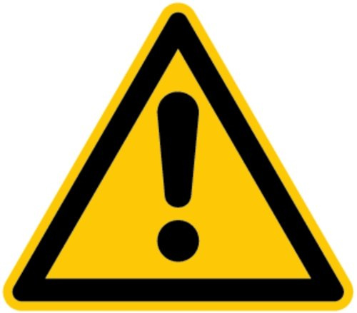 LEMAX® Warnschild, Allgemeines Warnzeichen, W001 DIN EN ISO 7010 Alu geprägt gelb/schwarz, 300mm