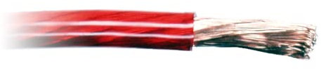 ACV - 50-600-100 Stromkabel, 6 mm², 100 m Länge, Rot/Transparent 276340