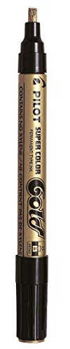 1 X BROAD CHRISTMAS GOLD METALLIC PILOT PAINT PEN MARKER