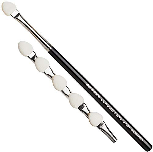 DA VINCI Lidschatten Applikator mit 5 Ersatzköpfen, vegan, Made in Germany