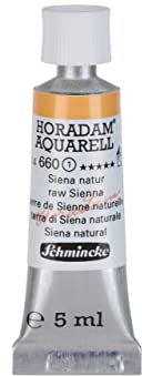 Schmincke – HORADAM® AQUARELL - feinste Künstler-Aquarellfarben, Siena natur - 5 ml