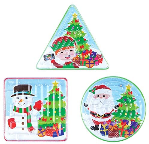 Party Bags 2 Go Christmas Maze Puzzles, 6 supplied