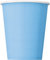Unique vasos de papel, color azul claro, 8 unidad (paquete de 1) (30902)