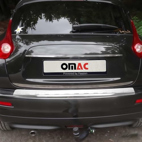 OMAC Ladekantenschutz Stoßstangenschutz kompatibel mit Nissan Juke 2011-2014 Edelstahl Gebürstet