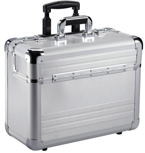 Dermata Aluminium Pilotenkoffer Trolley 46,5 cm