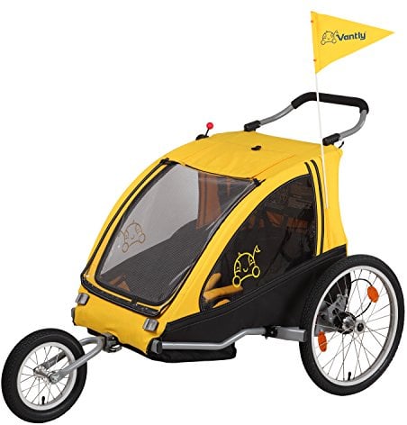Vantly Kinderanhänger Sport, Zweisitzer, Dual, Gefedert, 61000600