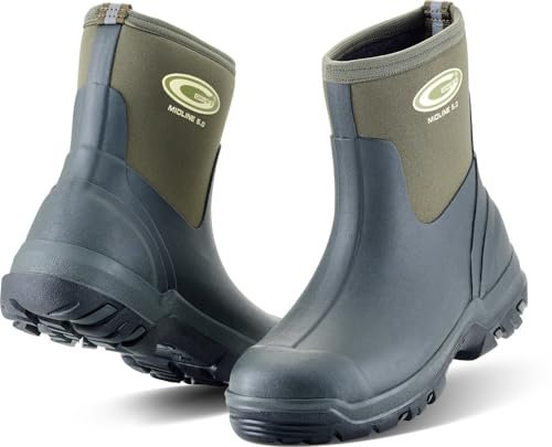 Grubs Gummistiefel Midline Unisex Mid Height Wellies Green-38